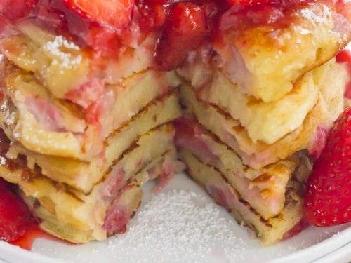strawberry shortcake greek yogurt pancakes recipe